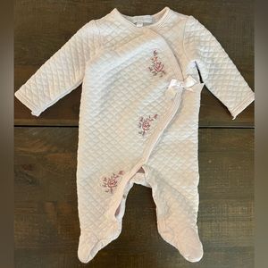 3-6MO quilted Catherine Malandrino footed onesie